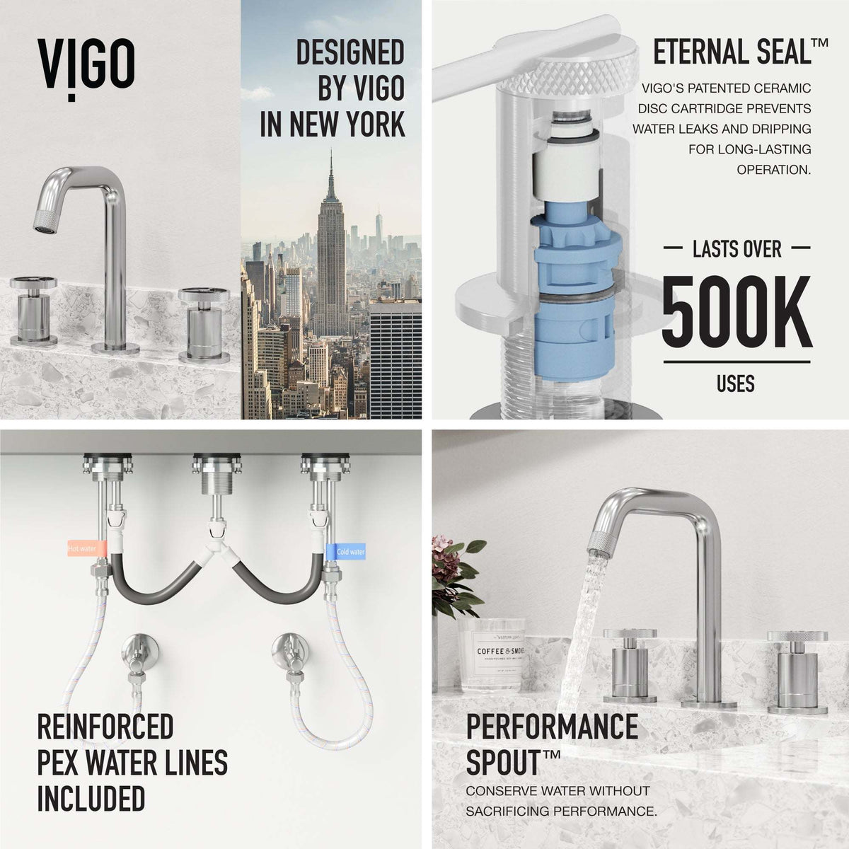 Cass Widespread Bathroom Faucet