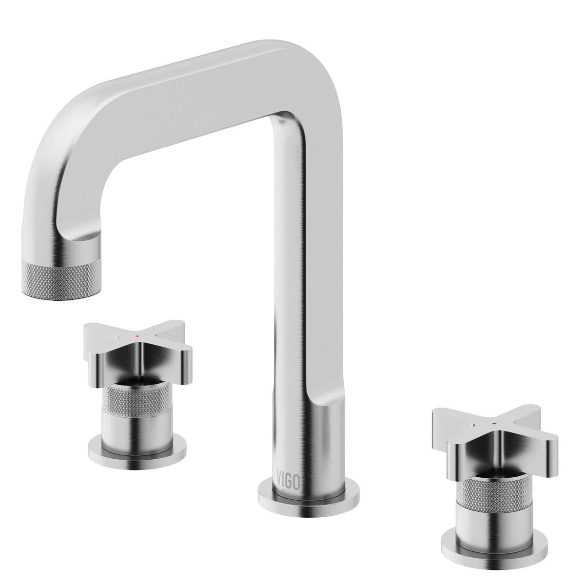 Ceramic disc cartridge faucet with corrosion-resistant brass hardware and waterfall spout