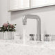 Brushed nickel faucet featuring drip-free ceramic disk valve and easy installation