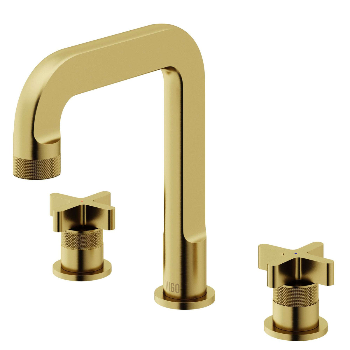 Ceramic disc cartridge faucet with corrosion-resistant brass hardware and waterfall spout