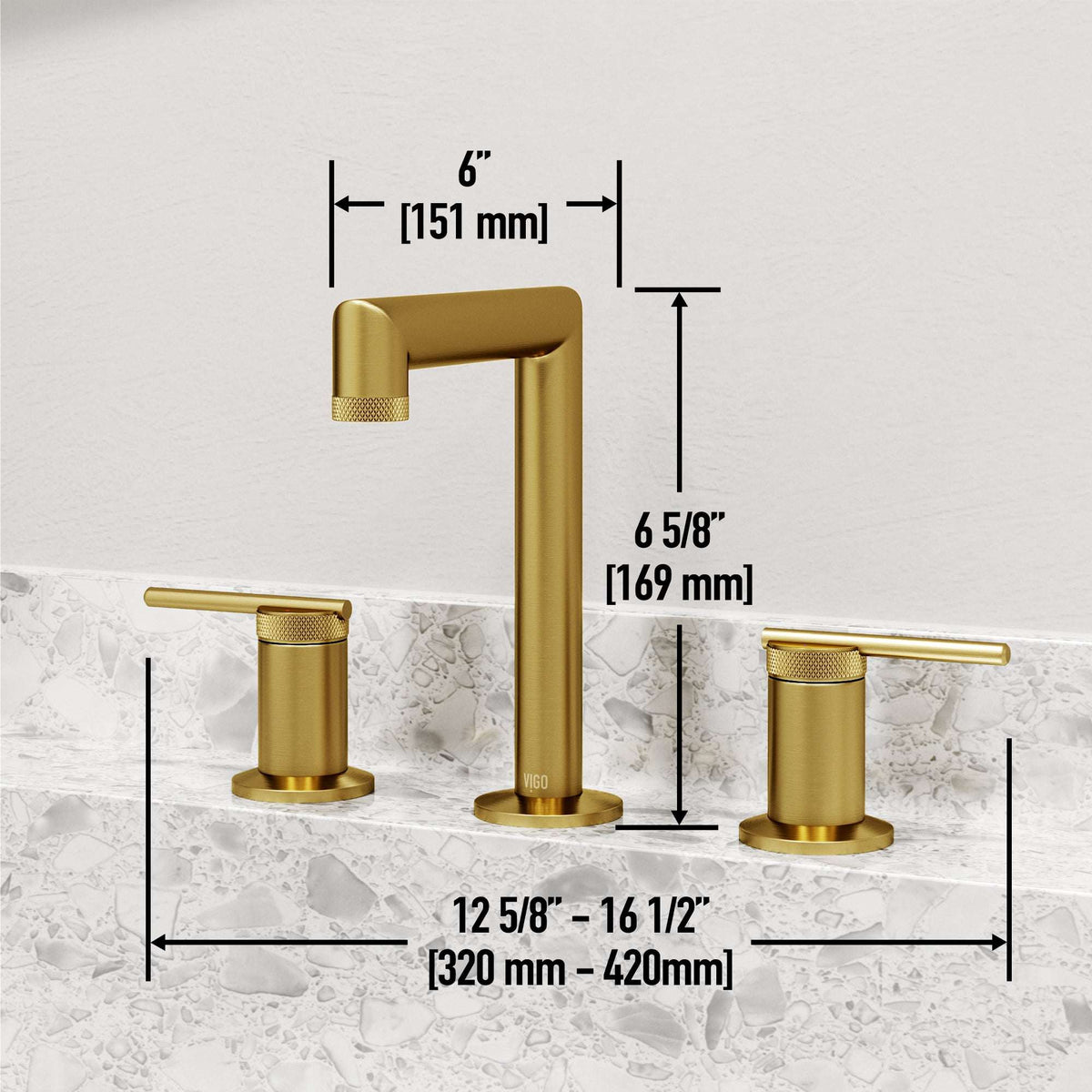 Low lead widespread bathroom faucet with drip free ceramic disc cartridge