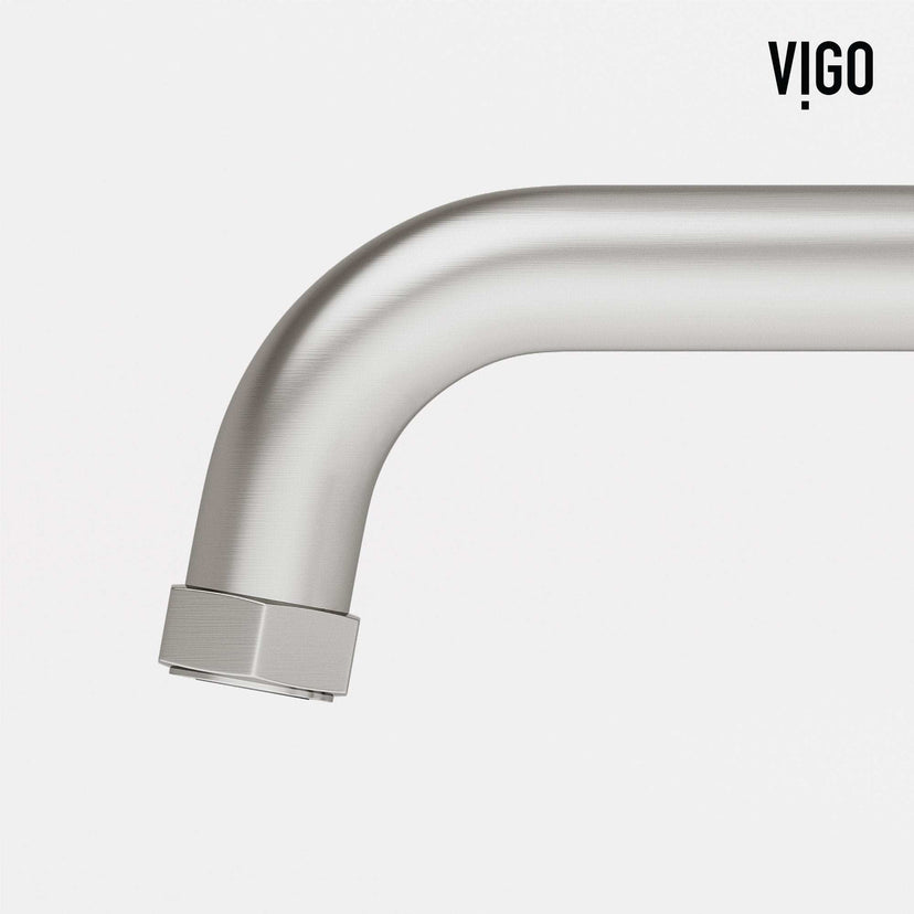 Easy install deck mounted faucet with high arc spout and low flow technology