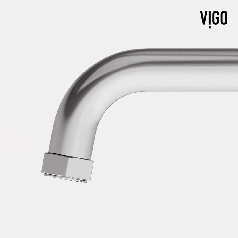 Easy install deck mounted faucet with high arc spout and low flow technology
