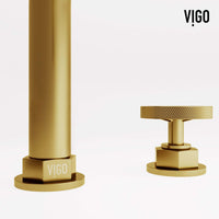 High arc spout faucet in matte brushed gold, easy to install with included hardware