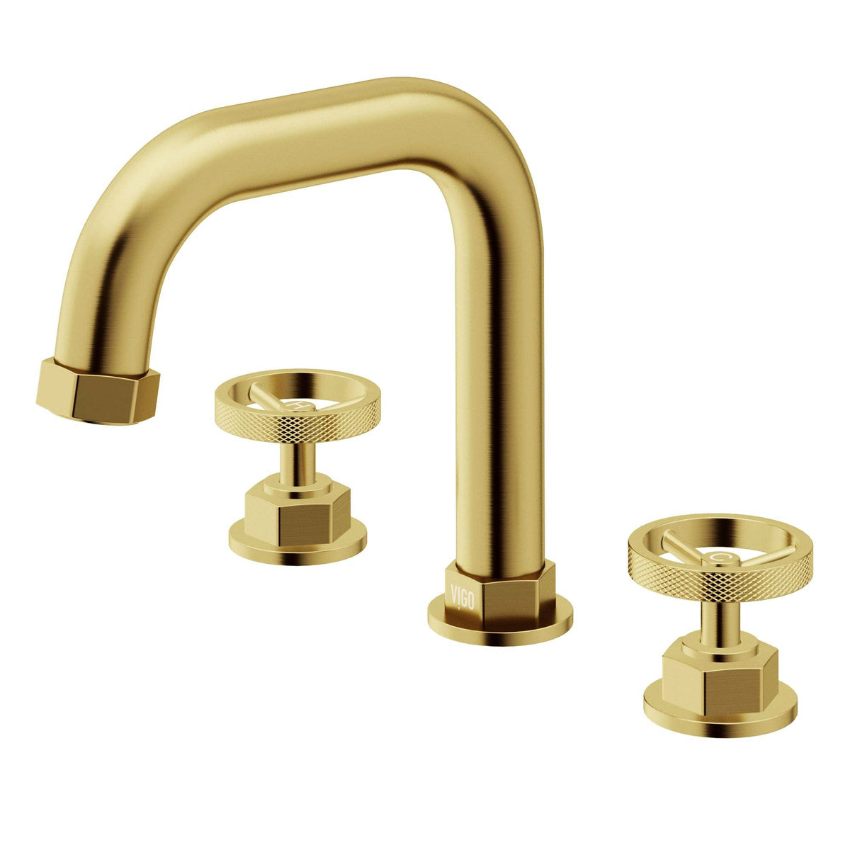 Brass bathroom faucet with NPSM thread and compression connection