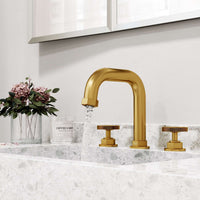 Modern style faucet with high arc spout and tarnish resistant brass construction