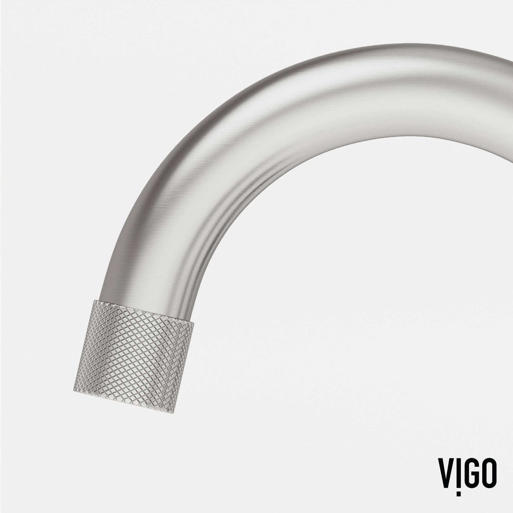 Low lead compliant bathroom faucet in brushed nickel with knob handles