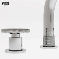 High arc spout bathroom faucet in chrome finish with drip-free performance