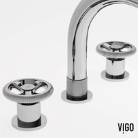 Modern widespread faucet with all mounting materials included and compression connections
