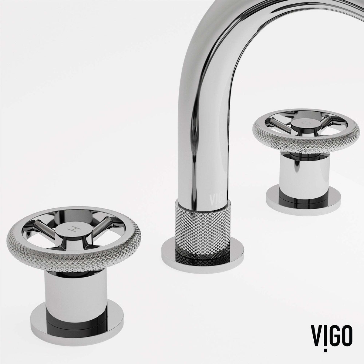 Modern widespread faucet with all mounting materials included and compression connections