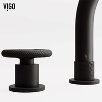 High arc spout bathroom faucet in matte black finish with drip-free performance