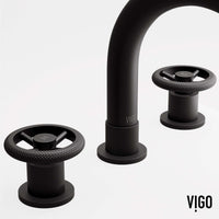 Modern widespread faucet with all mounting materials included and compression connections