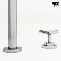 Brass faucet with NPSM thread and chrome finish for deck mounting