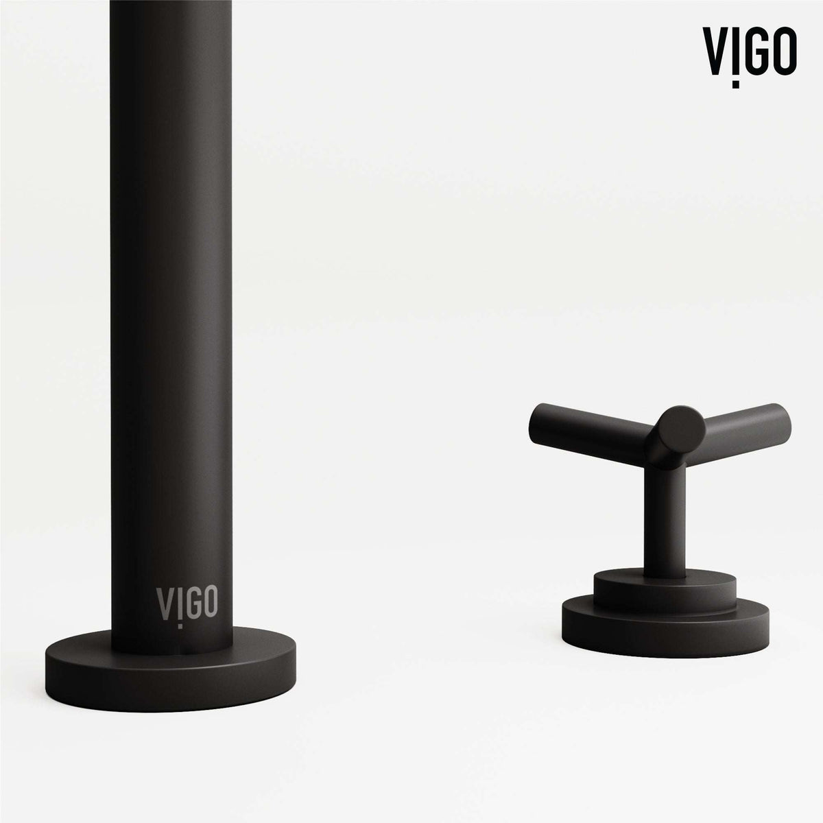 Contemporary 3-hole faucet with high arc spout and low flow performance