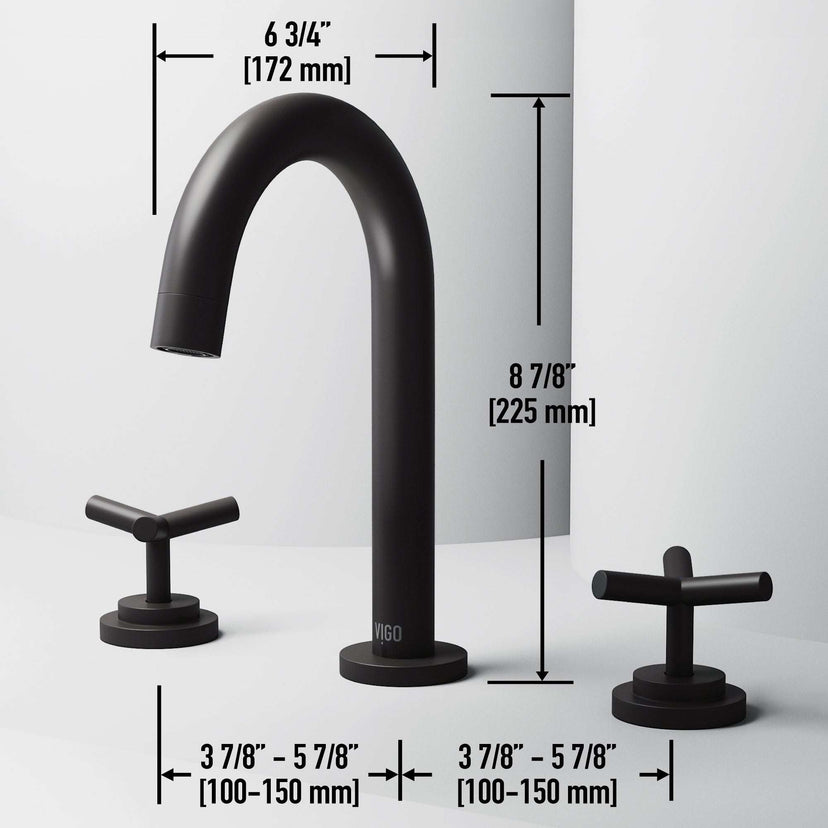 Brass construction widespread faucet with knob handles and corrosion resistant finish