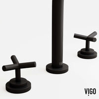 Low flow modern faucet with high arc spout and matte black hardware