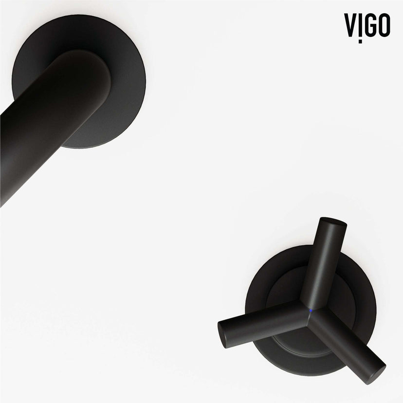 Tarnish resistant brass faucet with knob handles and widespread installation