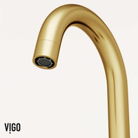 Contemporary 3-hole faucet with high arc spout and low flow performance