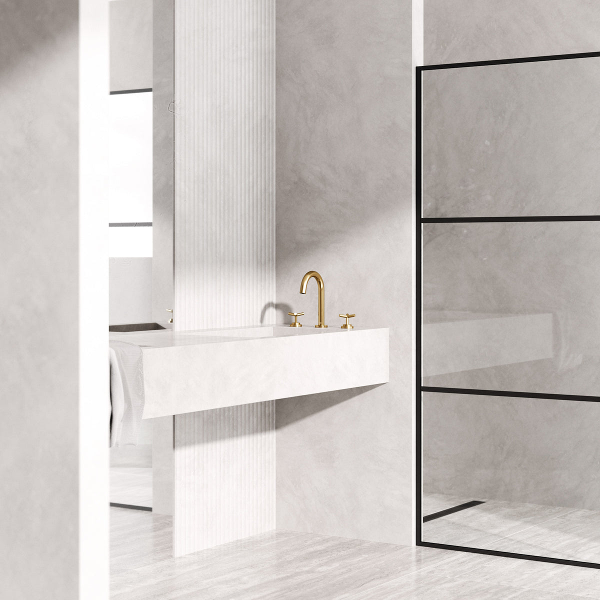 Jewel Widespread Bathroom Faucet