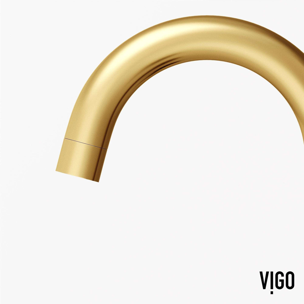 Deck mounted 3-hole faucet with compression connections and matte brushed gold style