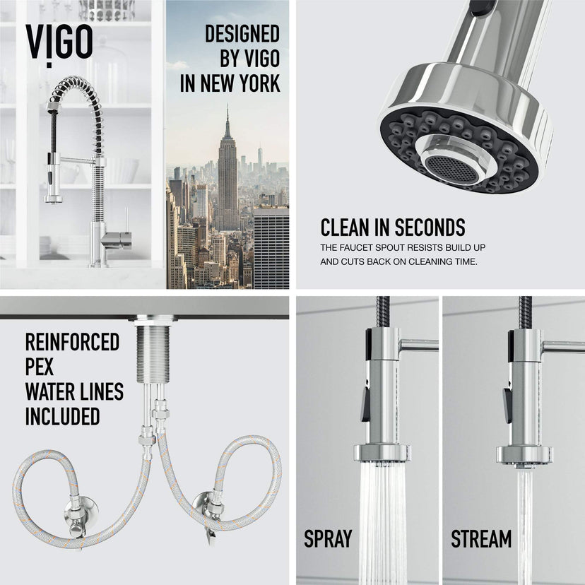 Edison Pull-Down Kitchen Spray Faucet