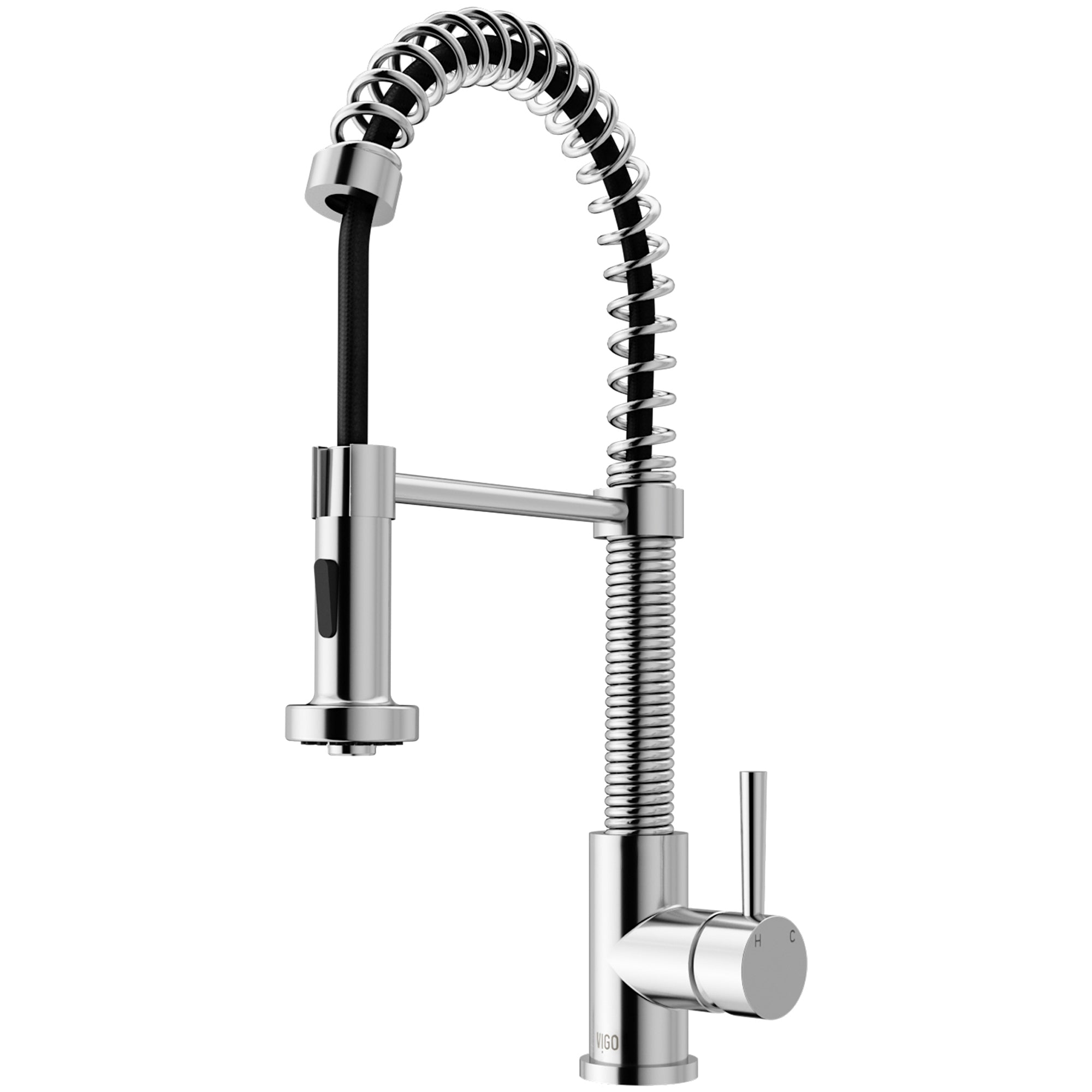 Chrome single handle faucet with included mounting materials and supply lines