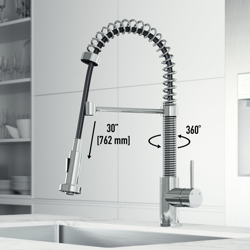 Edison Pull-Down Kitchen Spray Faucet