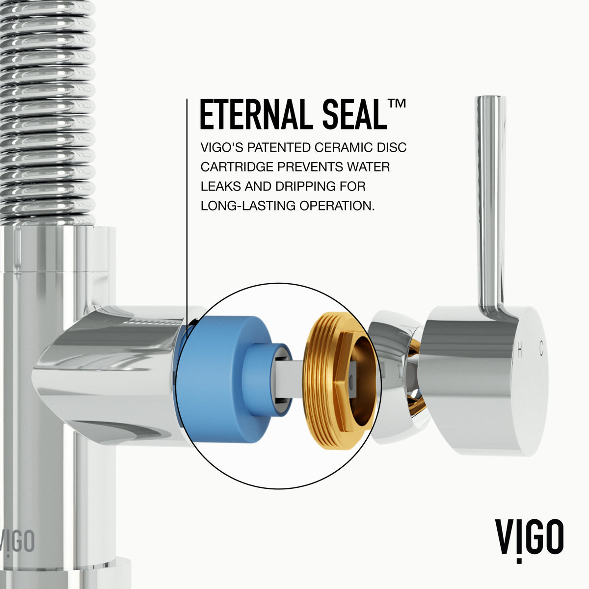 Chrome pull-down kitchen faucet with included supply lines and mounting hardware