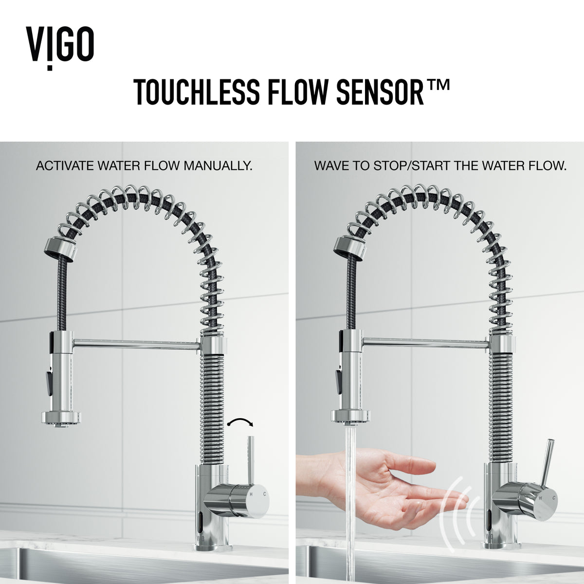 Edison Touchless Pull-Down Kitchen Faucet