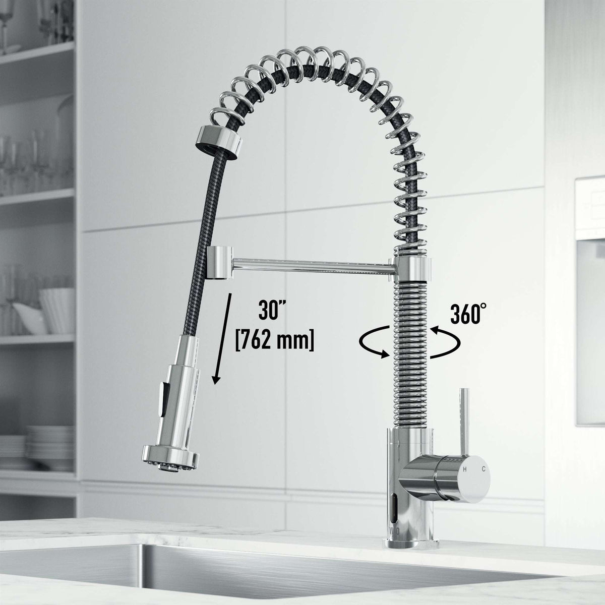 Edison Touchless Pull-Down Kitchen Faucet