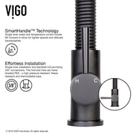 Edison Single Handle Pull-Down Sprayer Kitchen Faucet Set with Soap Dispenser in Matte Black