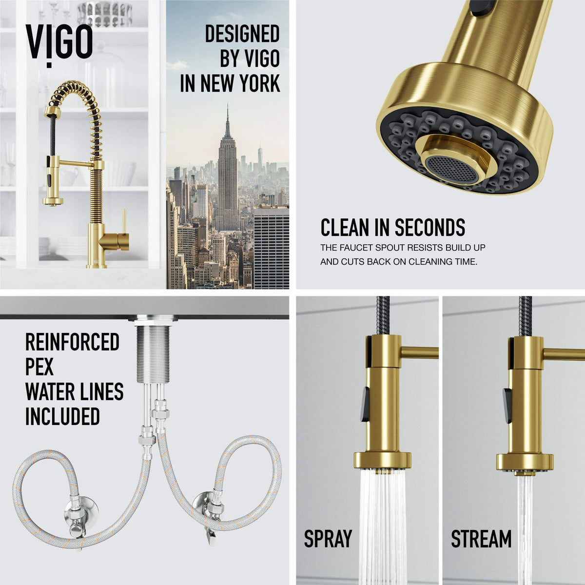 Edison Pull-Down Kitchen Spray Faucet