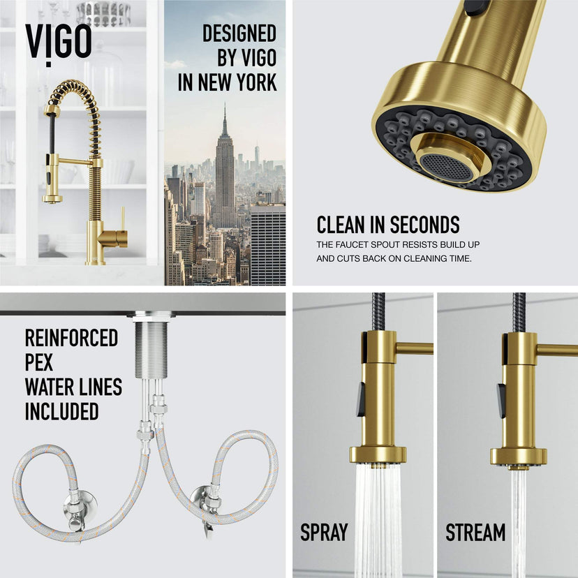 Edison Pull-Down Kitchen Spray Faucet