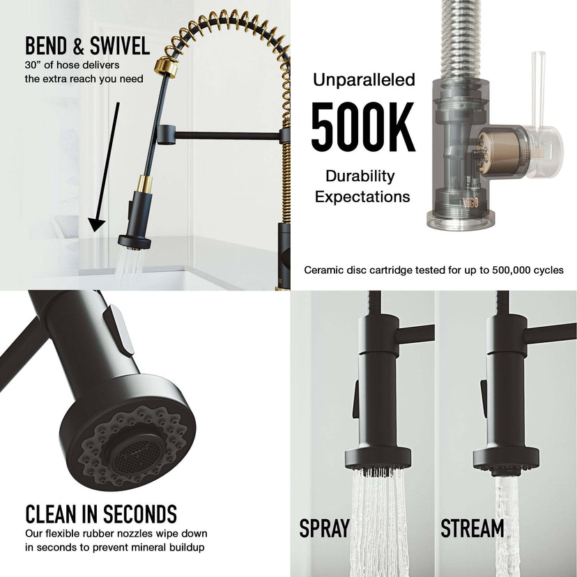 Edison Pull-Down Kitchen Spray Faucet