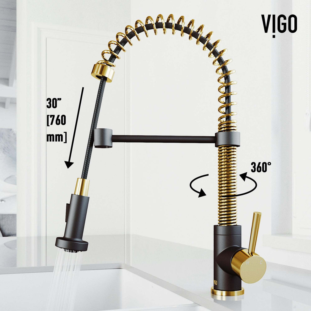 Edison Pull-Down Kitchen Spray Faucet