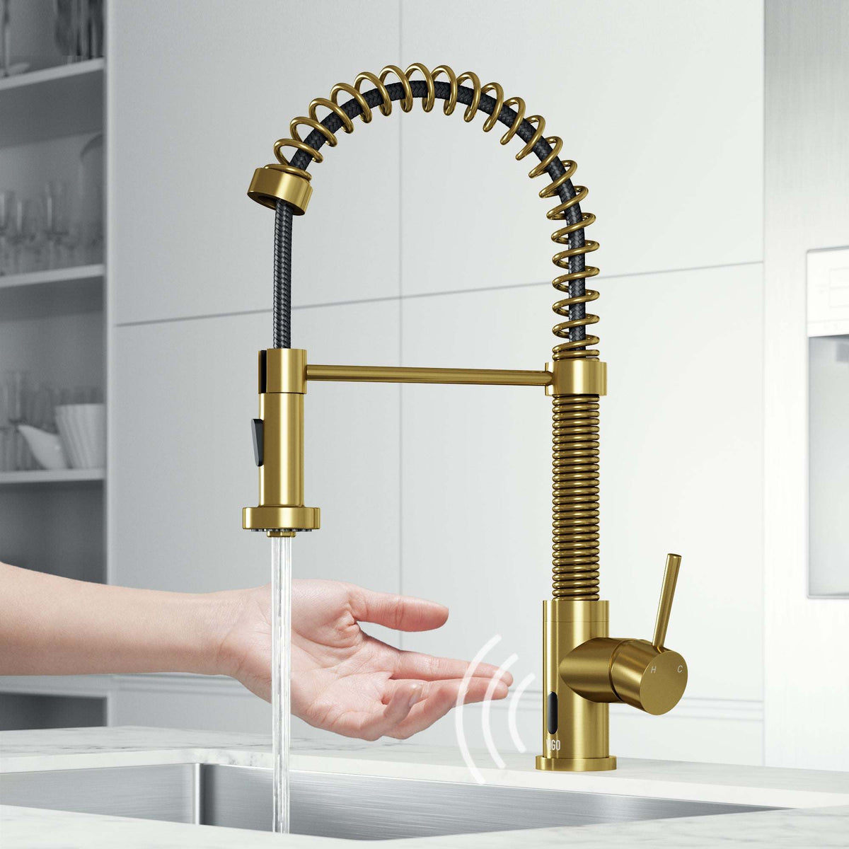 Edison Touchless Pull-Down Kitchen Faucet