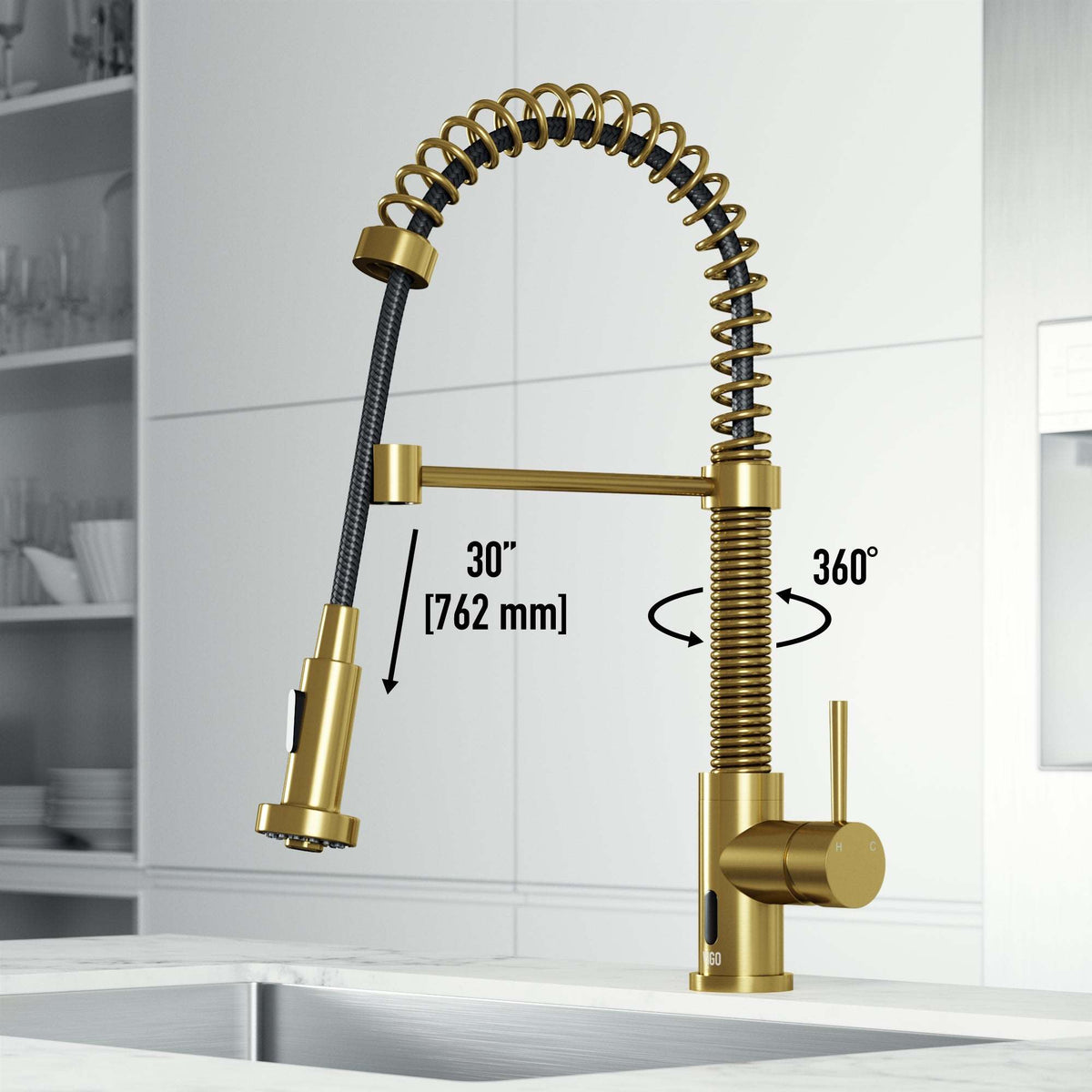 Edison Touchless Pull-Down Kitchen Faucet