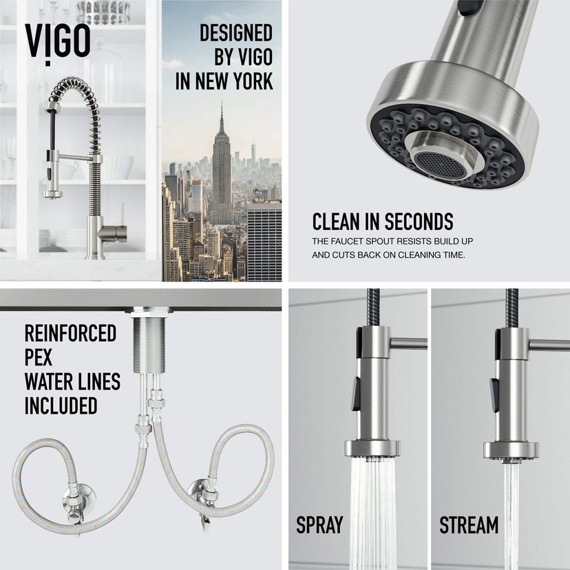 Edison Pull-Down Kitchen Spray Faucet
