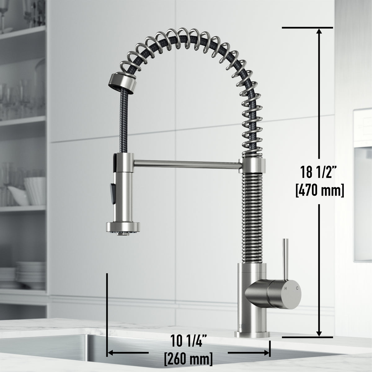 Edison Pull-Down Kitchen Spray Faucet