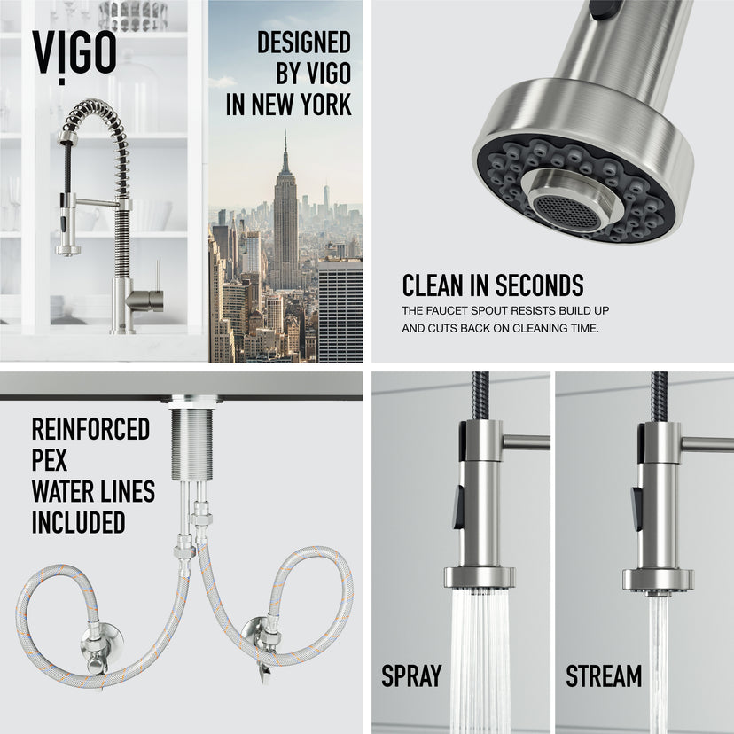Edison Pull-Down Kitchen Spray Faucet