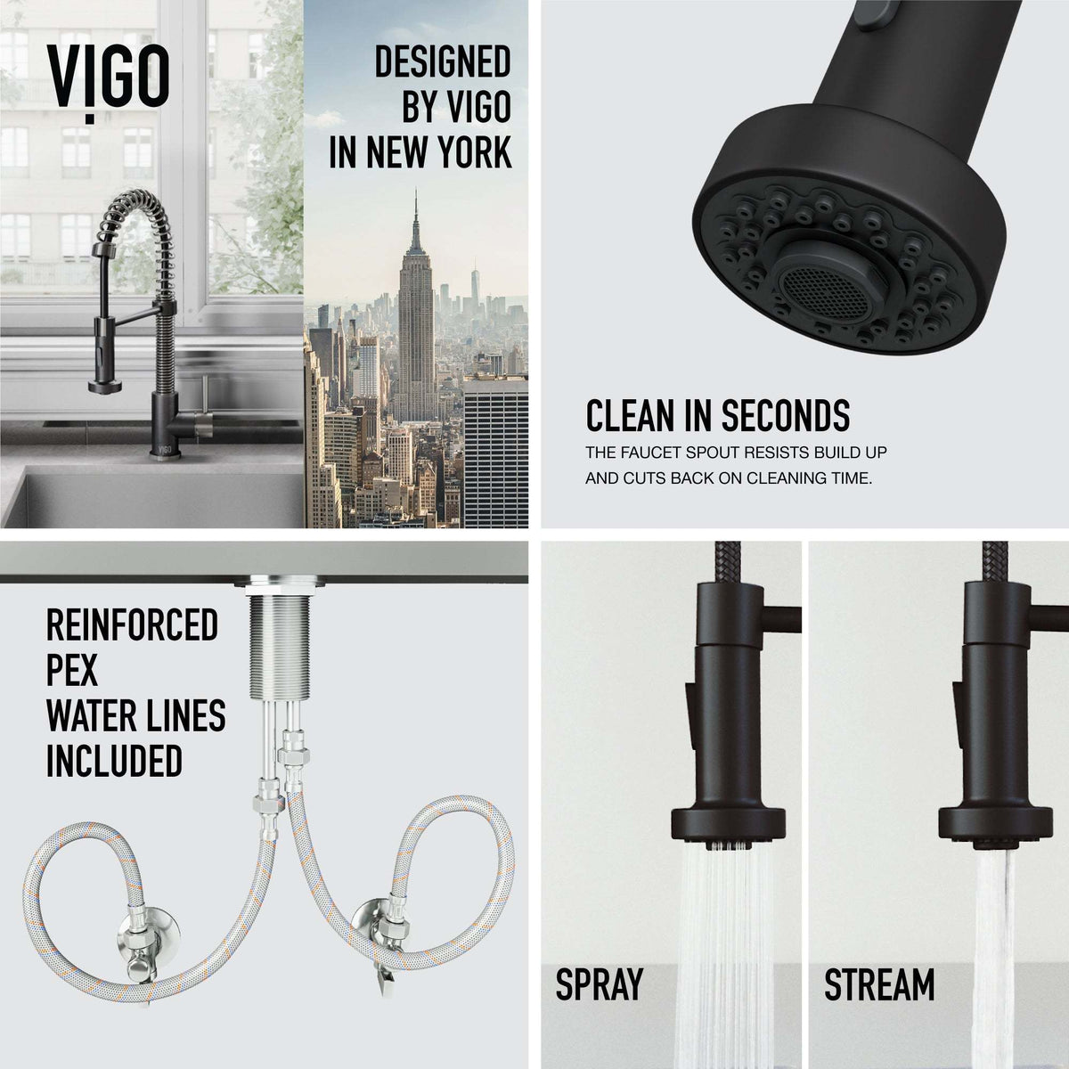Edison Pull-Down Kitchen Spray Faucet