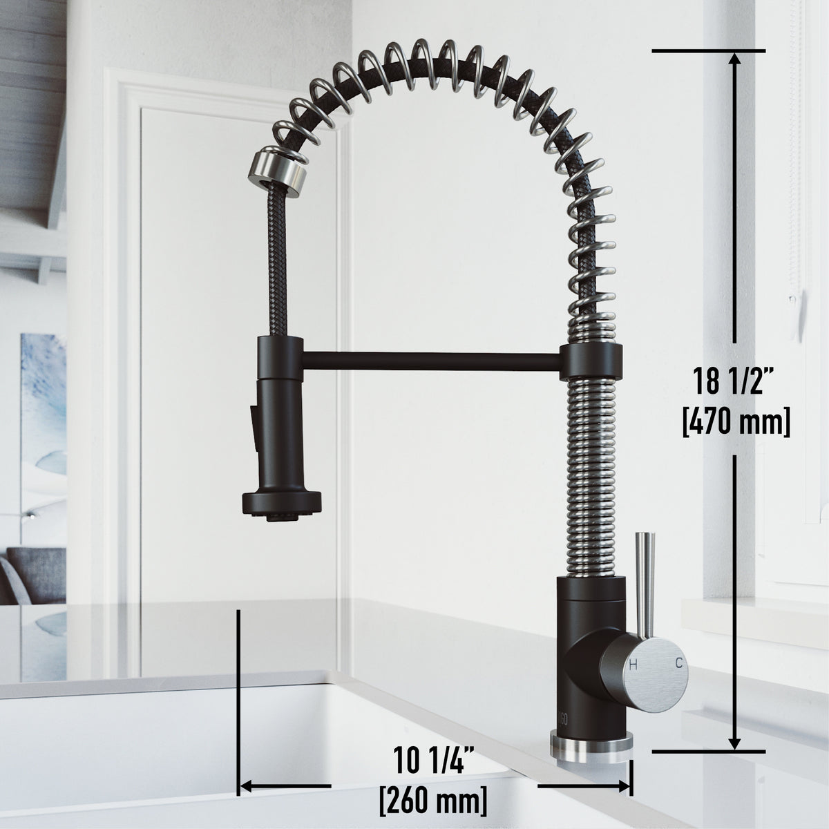 Edison Pull-Down Kitchen Spray Faucet