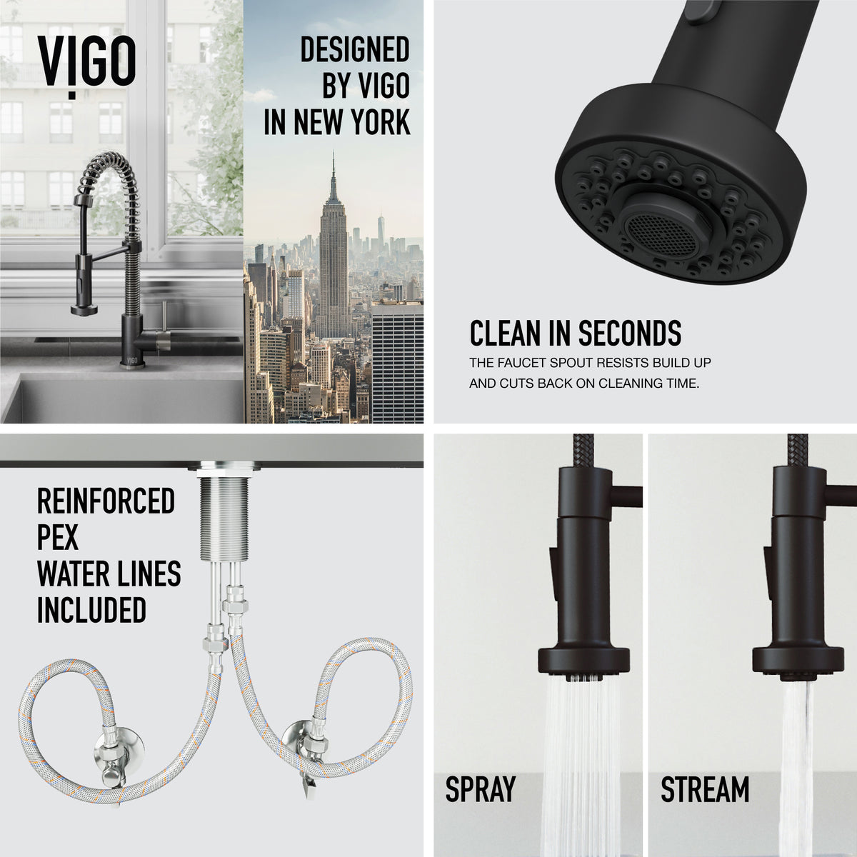 Edison Pull-Down Kitchen Spray Faucet