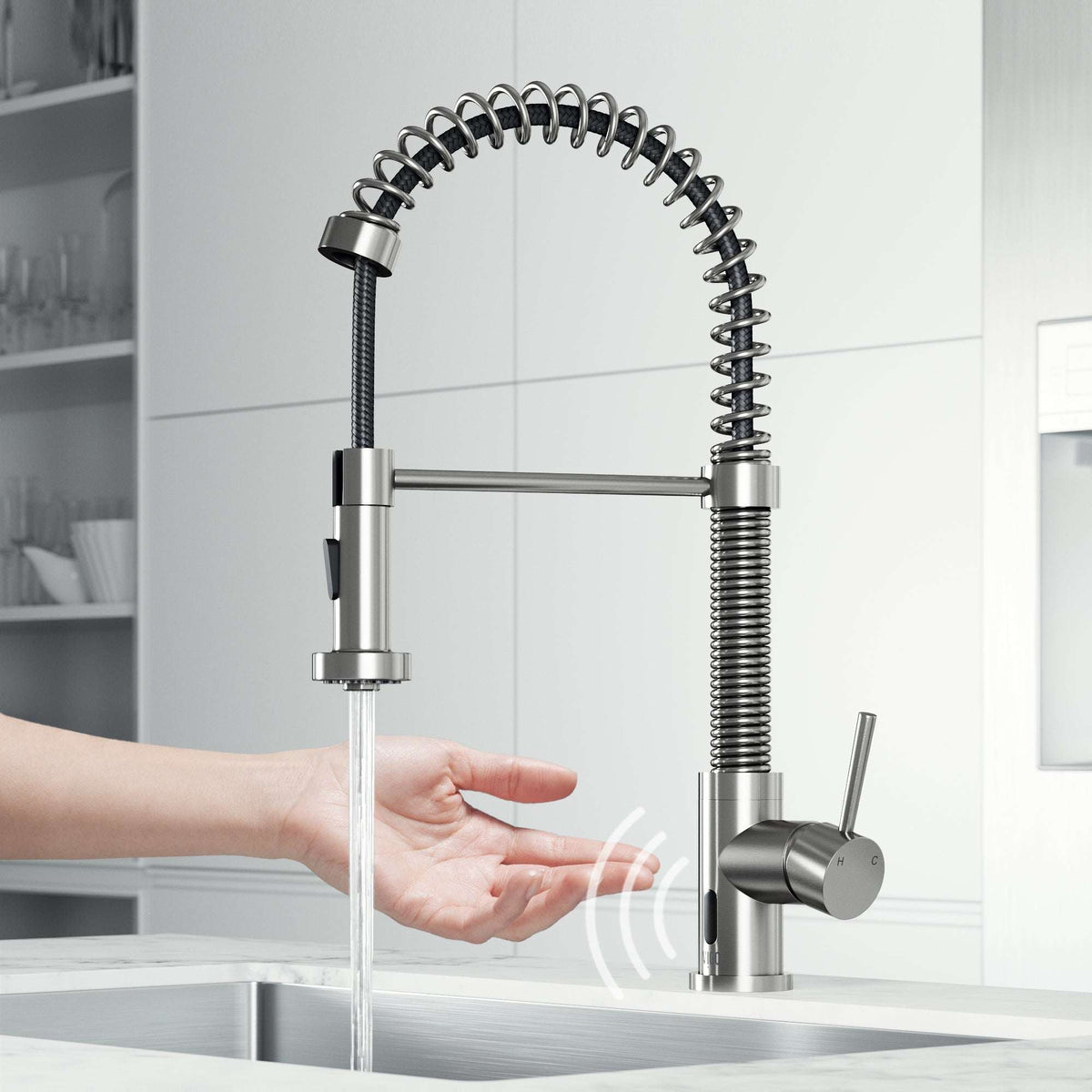 Edison Touchless Pull-Down Kitchen Faucet