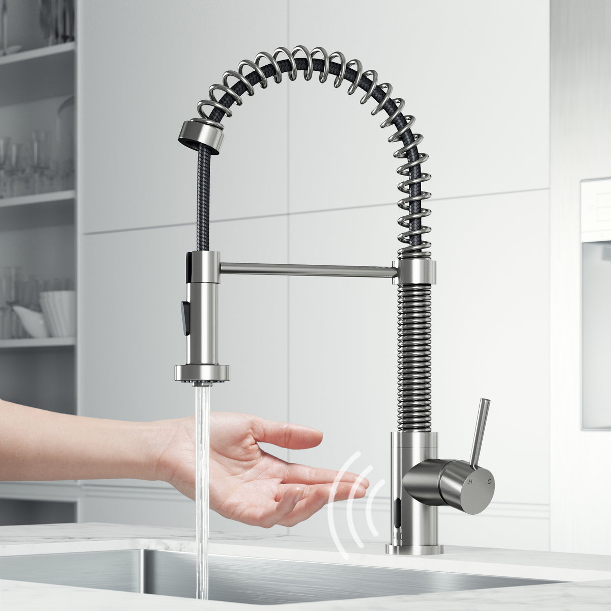 Edison Touchless Pull-Down Kitchen Faucet