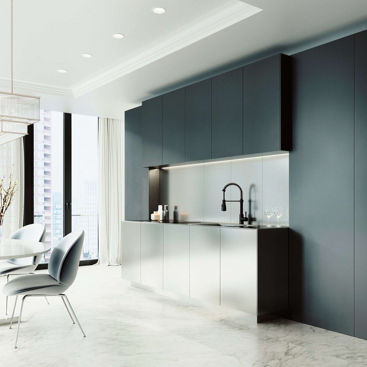 Brant Pull‑Down Spray Kitchen Faucet