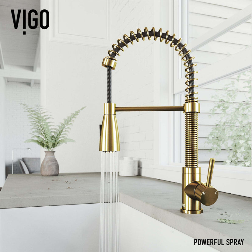 Brant Pull‑Down Spray Kitchen Faucet