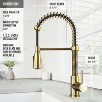 Brant Pull‑Down Spray Kitchen Faucet