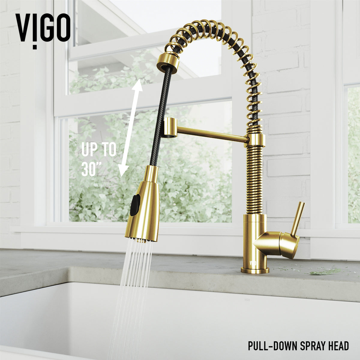 Brant Pull‑Down Spray Kitchen Faucet