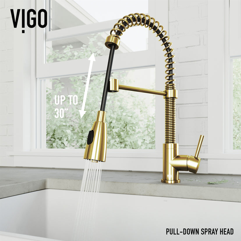 Brant Pull‑Down Spray Kitchen Faucet
